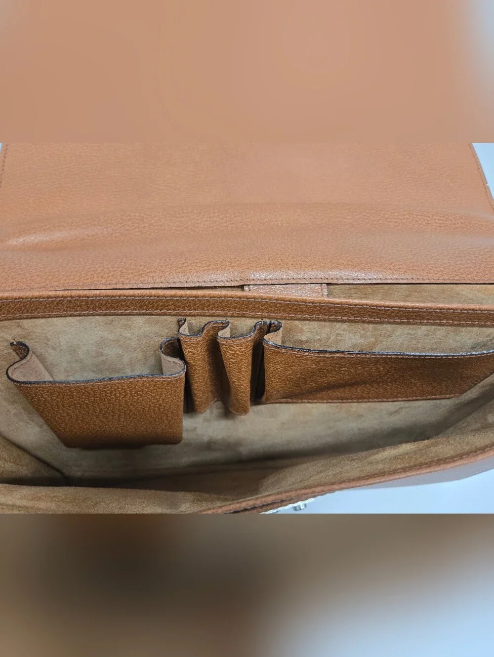 Lancel Made In ITALY Leather  Briefcase Excellent